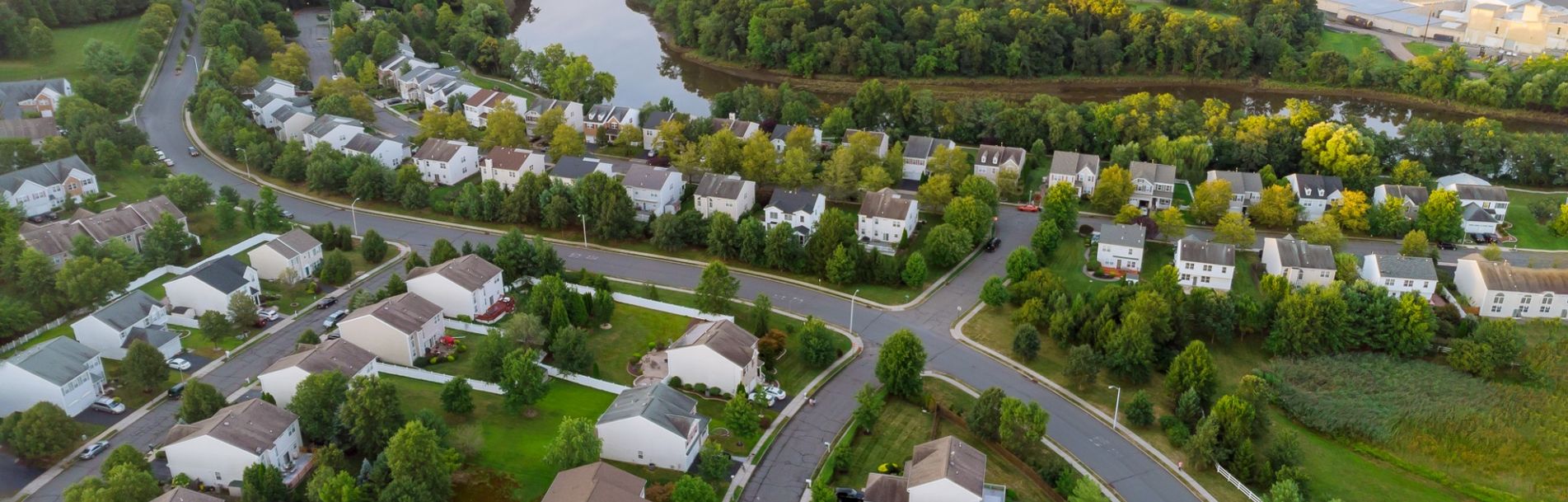 neighborhood aerial view